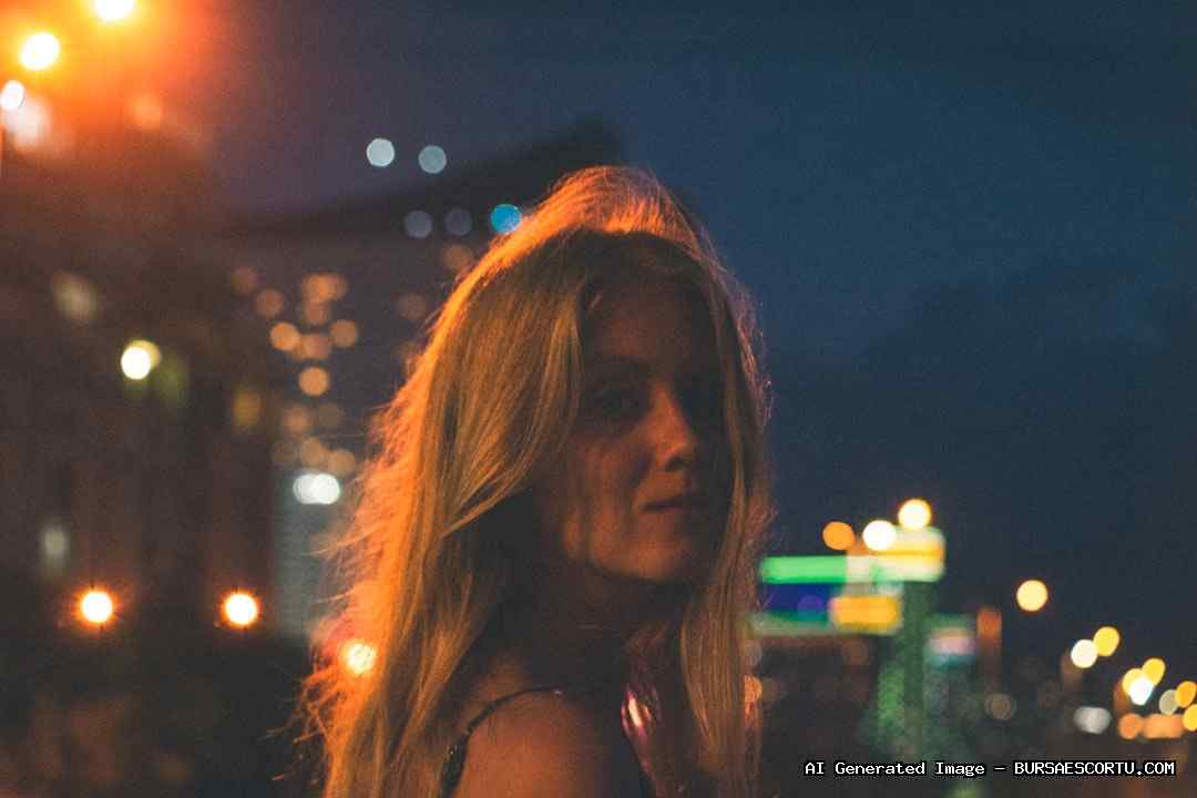 Mudanya Escort Şule, Bursa sahilinde dalgalı denize karşı seksi pozda zevk dolu bakışlarla